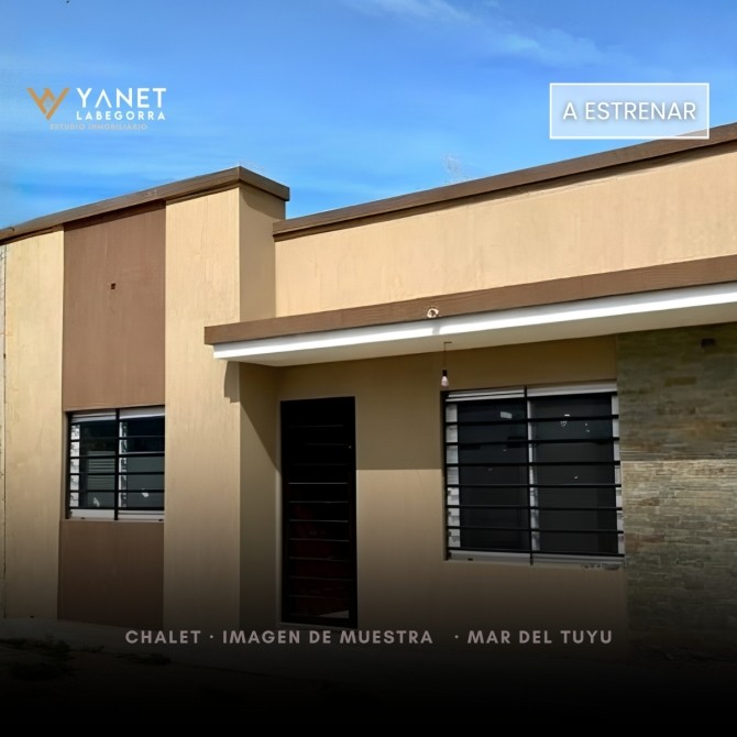 Chalet en pozo · 3 Ambientes · conjunto de 4 · Mar del Tuyú